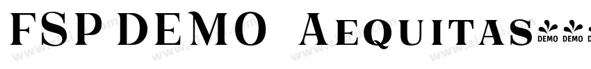 FSP DEMO   Aequitas字体转换